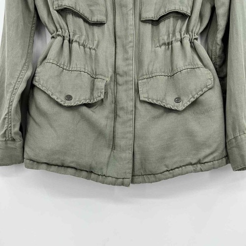 Rails Jayden Sage With Plaid Utility Jacket Linen Drawstring Waist Green Small - Picture 11 of 16