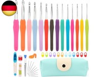 14 StüCk HäKelnadel Set, 2Mm-10Mm HäKelset FüR AnfäNger Mit HäKel ZubehöR | Bunt