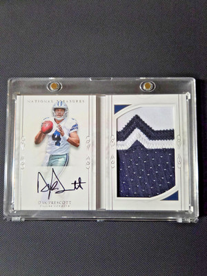 Dak Prescott 2016 National Treasures SICK RPA Booklet Patch SN 07/99