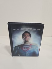 MAN OF STEEL Superman 3 DISC Booklet Blu-Ray DVD Special Features Lenticular DC