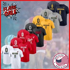 ⭐️ Kelsey Mitchell #0 Indiana Fever Name & Number Tee Basketball Gift For Fans