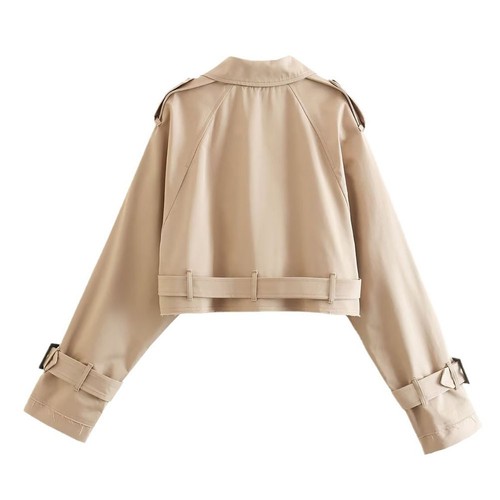 Jacke Mäntel Frauen Lange Ärmel Polyester Schwarz Dunkelbraun Hellgrau - Bild 5 von 20
