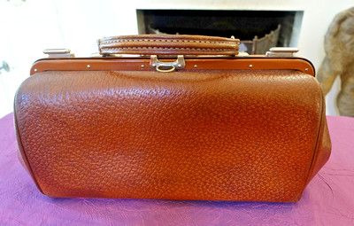 Arzttasche Gladstone Bag Leder, Leather Doctor Bag