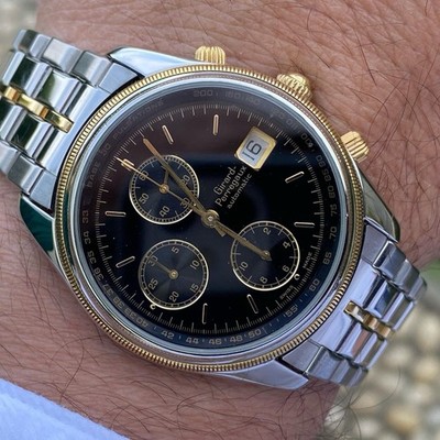 Girard-Perregaux Chronograph Olimpico 4900 Automatic Steel Gold Vintage Uhr