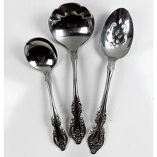 Oneida BRAHMS Community Stainless Flatware Hostess Serving 3 pc Lot