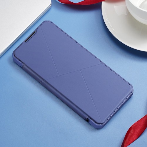DUX DUCIS Skin X kabura etui pokrowiec z klapką Samsung Galaxy A03s niebieski - Zdjęcie 11 z 12