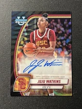 2024-25 Bowman U JuJu Watkins Black Wave Refractor Auto USC Trojans