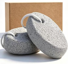 Pumice Stone Foot Scrubber for Feet Natural 2-Pack