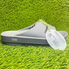 Oofos OOahh Mens Size 8 Womens 10 Slate Gray Beach Walking Recovery Slide Sandal