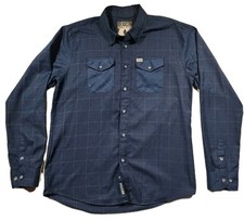 Dixxon Flannel XL Shirt Tall Button Up Form Function Mens Blue Plaid Myers XLT