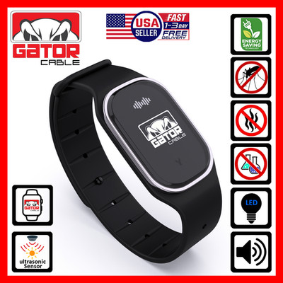 Ultrasonic Anti Mosquito Insect Pest Bugs Repellent Repeller Wrist Bracelet Band