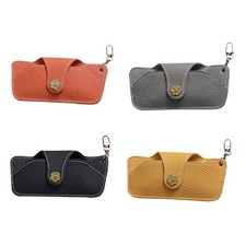 Shades Holder Pouch For Women Eyeglasses Case PU Eyeglass Holder Camellia