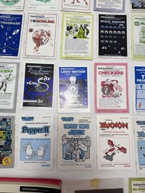 Colecovision Intellivision Coleco Game Booklet Manual Bundle Lot