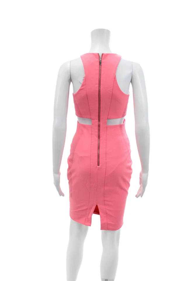 Vestido lápiz rosa Elizabeth and James para mujer sin mangas cuello redondo cremallera talla 02 Foto 3 de 4
