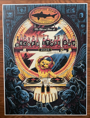 Two Record Store Day posters 2026 Dogfish Head Grateful Dead