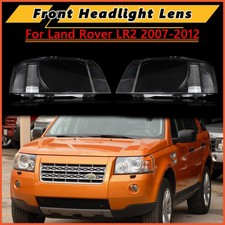 For Land Rover Lr2 2007-2012 2x Front Clear Headlight Lens Headlamp Covers Shell