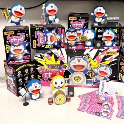 Authentic 52TOYS Doraemon Concert Series Blind Box Figure Sealed