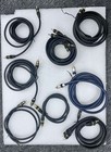 lot of 8 monster video/audio cables RCA cables, various lengths. — photo 1