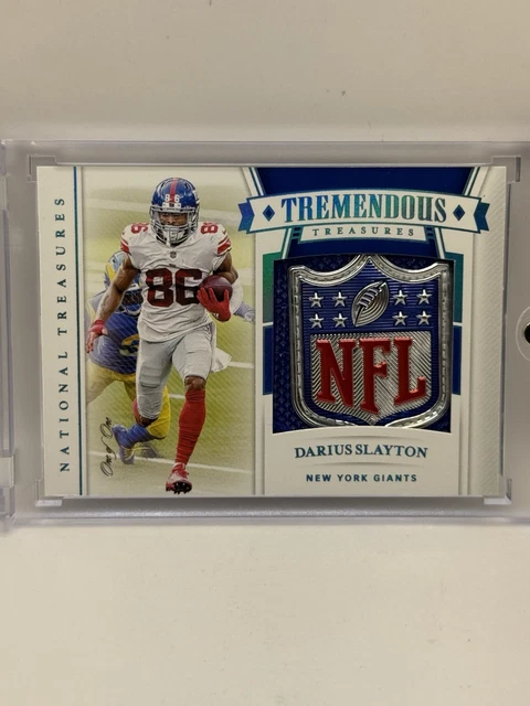 2020 National Treasures Darius Slayton  Patch NFL Shield One Of One No TT-DS