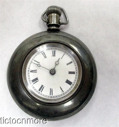 ANTIQUE ELGIN GRADE 109 MODEL 1 7j DEMI HUNTER POCKET WATCH COIN SILVER 1894