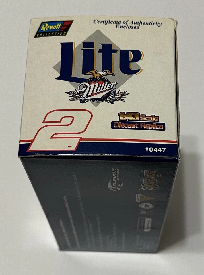 Rusty Wallace #2 Miller Lite 1997 1:43 Nascar Diecast W/ Case & COA Sealed - Image 4 of 4