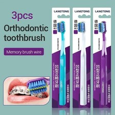 3PCS Orthodontic Toothbrush Soft Bristle for Braces Oral Care