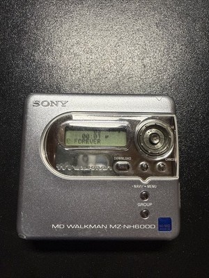 Sony MZ-NH600D Hi-MD Walkman , TESTED, Great  Con, HiMD, Minidisc, MDLP, Netmd