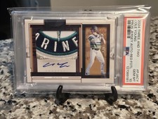 2024 Panini Three & Two Prospect Jersey Auto Patch 6/6 Cole Young PSA 10 Pop 1