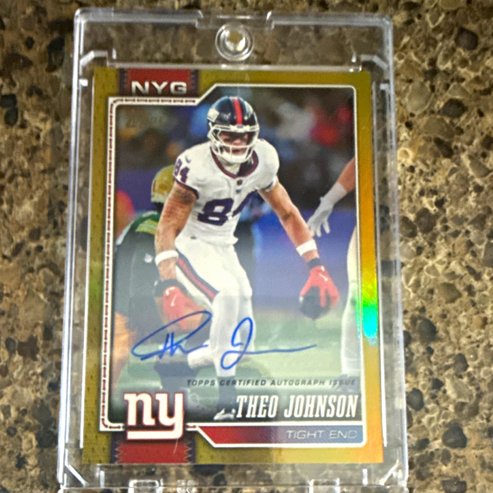 Topps 2026 Topps Theo Johnson New York Giants #151 Auto /50