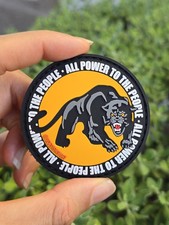 Black Panther All Power To The People Hook And Loop Pvc Patch Black Panther All Power To The People Hook And Loop Pvc Patch