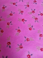 Cotton Fabric Vintage 1 yd. x 44" Marcus Brothers Pink Floral Print