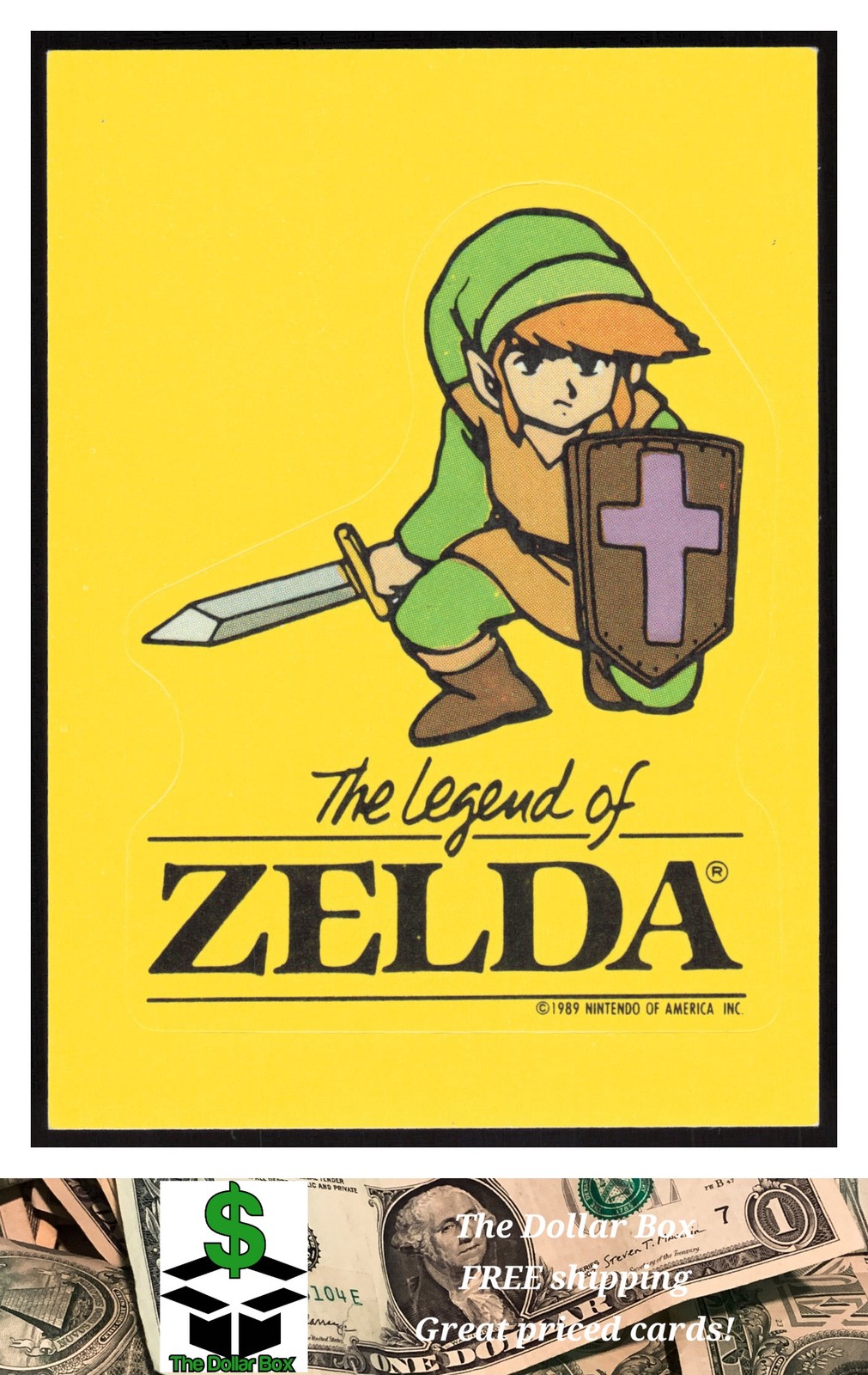 1989 Topps Nintendo #5 The Legend of Zelda