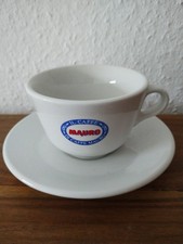 MAURO CappuccinoTasse mit Untertasse - weiß mit Logo