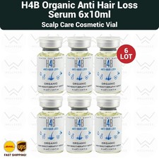 H4B Organic Anti Hair Loss Serum 10ml, Scalp Care Cosmetic Vial - 6 LOT