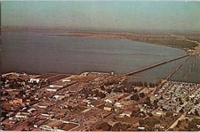 Postcard AERIAL VIEW SCENE Punta Gorda Florida FL d/20 AJ4724