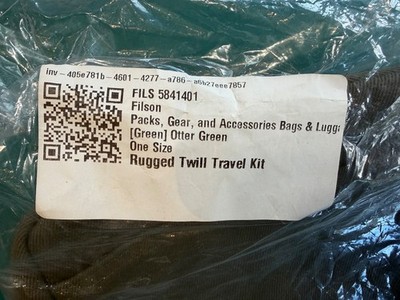 FILSON RUGGED TWILL TRAVEL DOPP KIT #11070218 Otter Green 2nd