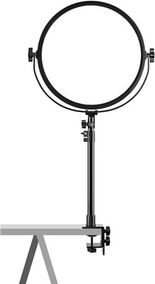 GVM Key Light, 14'' LED Video Light with APP Control, Bi-Color round Lighting, Ul