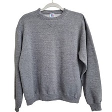 Russell Athletic Mens Gray Sweatshirt Crewneck Size L Made in USA VTG 80s 90s