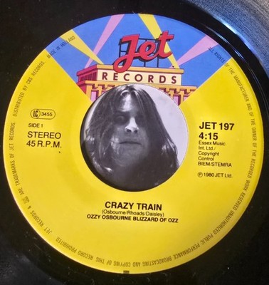 Ozzy Osbourne Crazy Train/You Looking At Me Holland Import 45 w