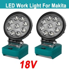 2pack For Makita 18V Li-ion Battery Tool LED Light Work Light Flash Lights Torch