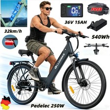 27.5 Zoll Trekking E-Bike Herren Elektrofahrrad 250W Pedelec 36V15Ah City …