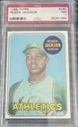 1969 TOPPS #260 REGGIE JACKSON RC ATHLETICS HOF PSA 7 NM