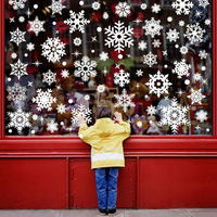 235 StüCk Schneeflocken Fensterbilder Weihnachten Selbstklebend, Fensteraufklebe