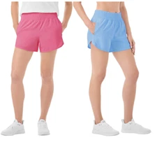 NEW!! Member's Mark Women's 4" Inseam 4-Way Stretch Active Shorts 2-Pack #H20