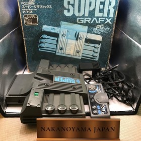 PC ENGINE NEC SUPER GRAFX PI-TG4 Console  MATCH SERIAL BOXED Used working