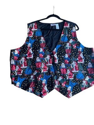 Vintage Nutcracker Women's Sz 26W Santa Clause Jolly Nick Christmas Holiday Vest