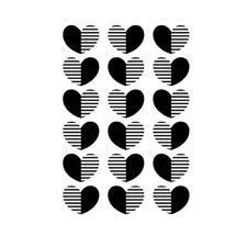 350 Darice Embossing Folder Essentials HEARTS 30041335