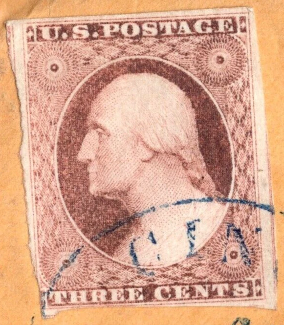 US 1850s SCOTT #10A TYPE II TIED CINCINNATI, OHIO TO NORWICH, VT. NEAT COVER - Image 3 of 3
