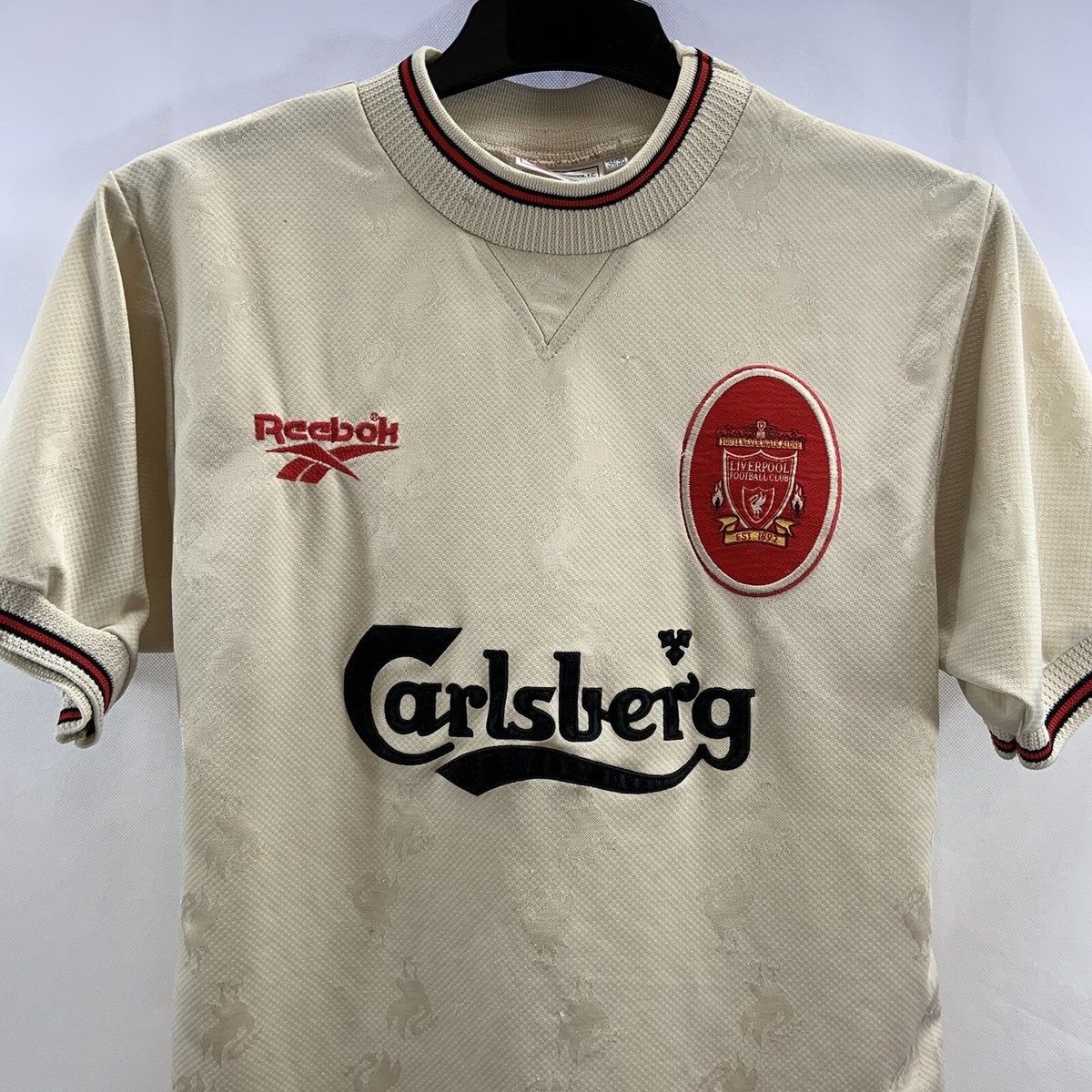 Liverpool Away Football Shirt 1996/97 Adults Small Reebok F891