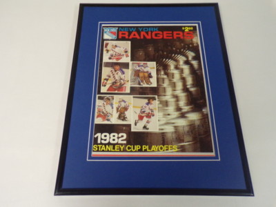 1982 New York Rangers Stanley Cup Playoffs 11x14 Framed ORIGINAL ...